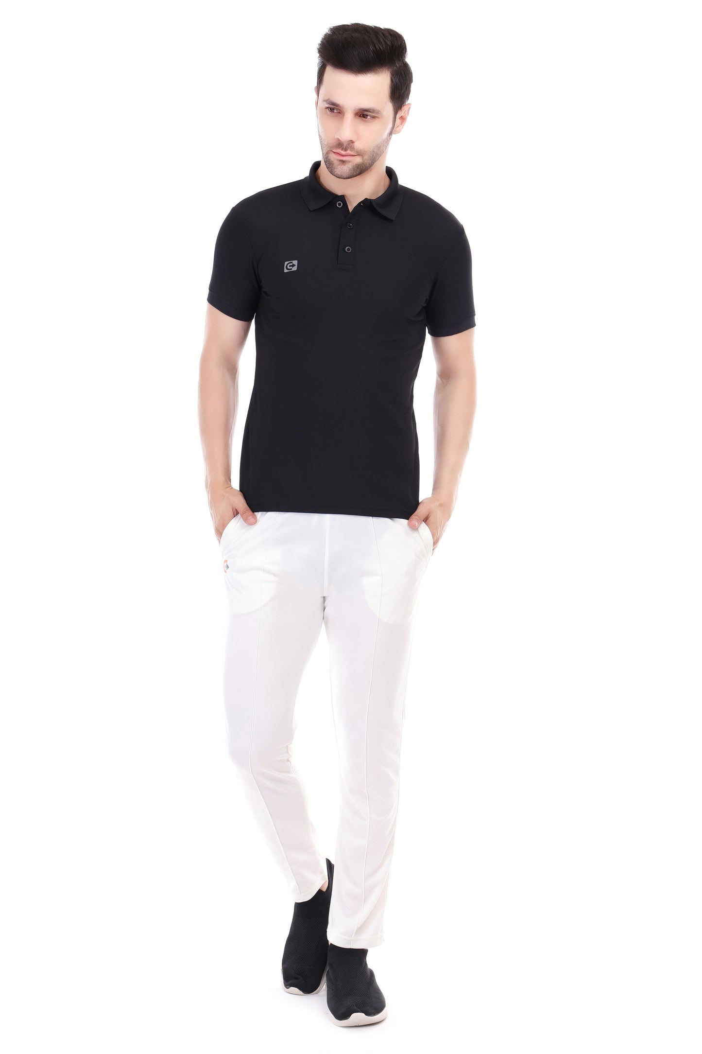 Coretrack Men's Polo 02 T-Shirt – Ultra Soft, Insta Dry, Lightweight & Breathable