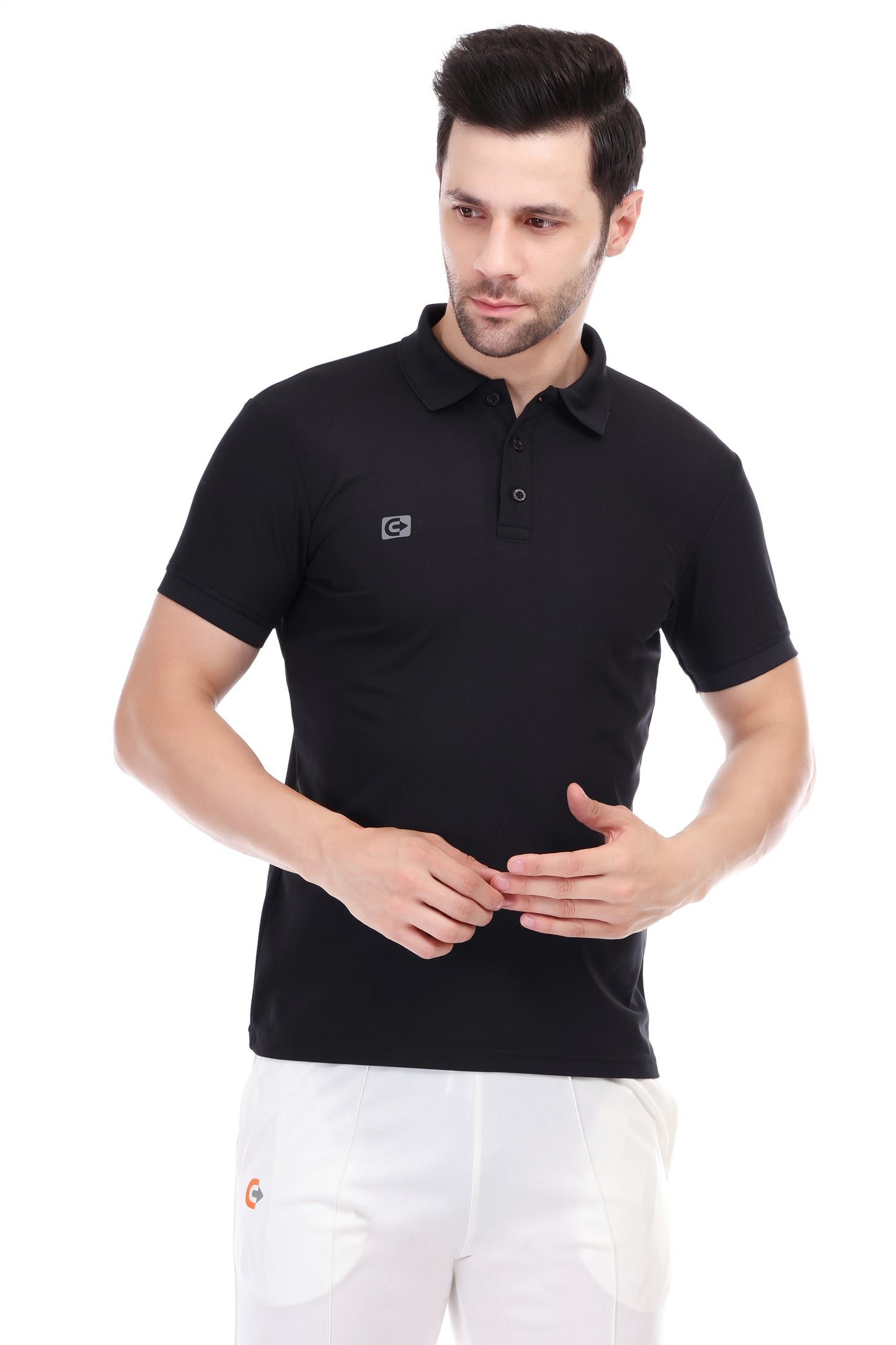 Coretrack Men's Polo 02 T-Shirt – Ultra Soft, Insta Dry, Lightweight & Breathable