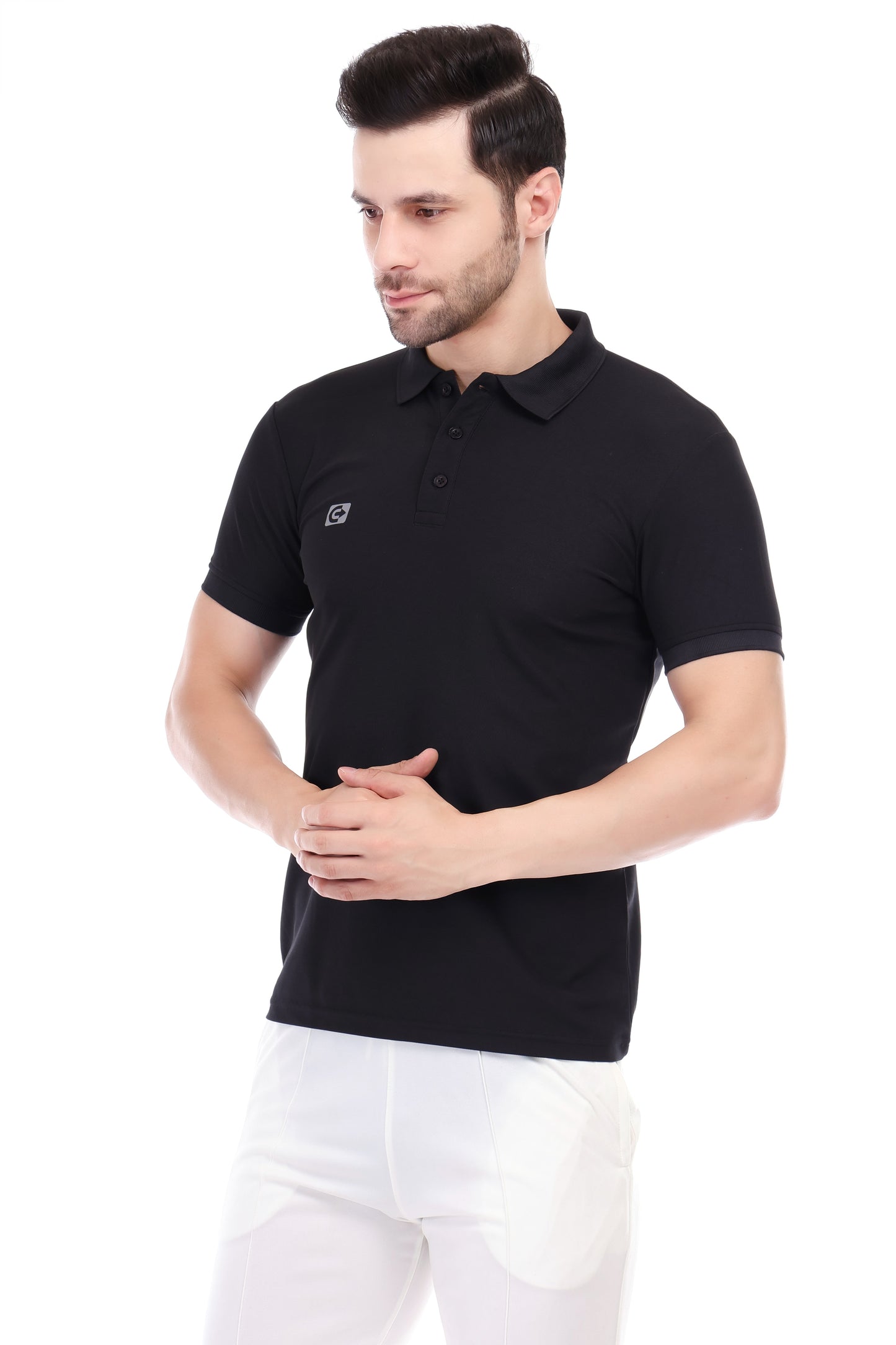 Coretrack Men's Polo 02 T-Shirt – Ultra Soft, Insta Dry, Lightweight & Breathable