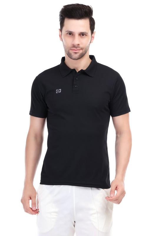 Coretrack Men's Polo 02 Hexa T-Shirt – Ultra Soft, Insta Dry, Lightweight & Breathable