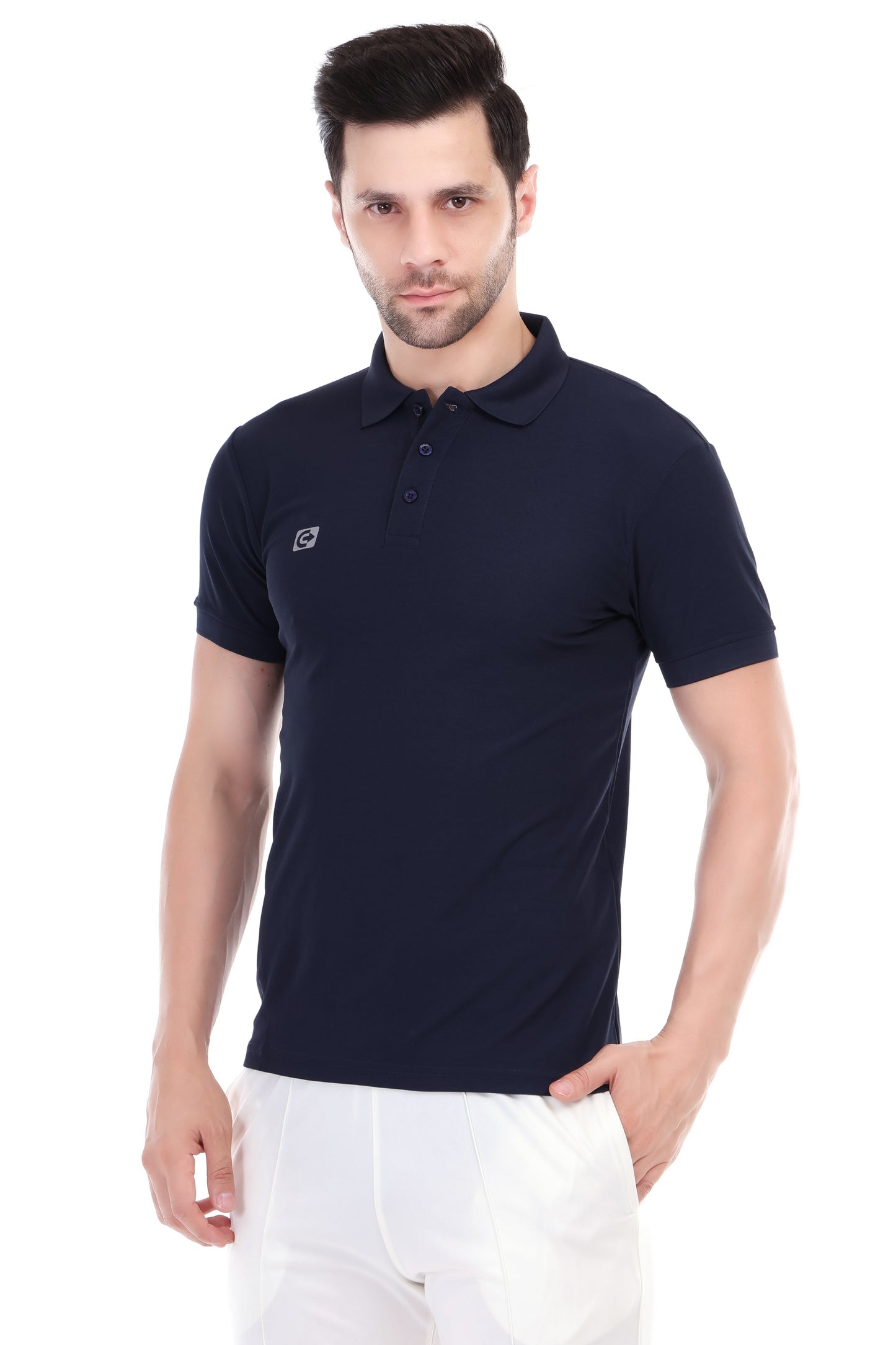 Coretrack Men's Polo 02 T-Shirt – Ultra Soft, Insta Dry, Lightweight & Breathable