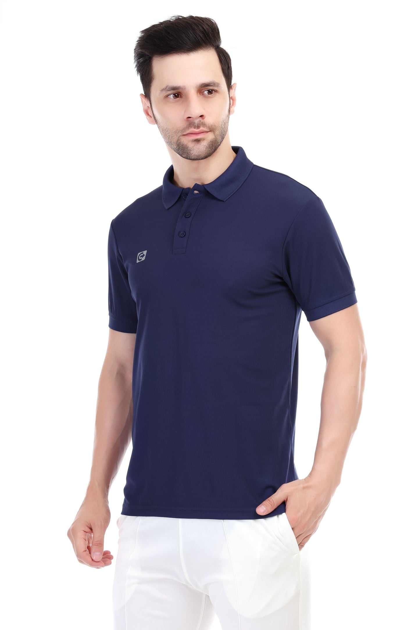 Coretrack Men's Polo 02 Hexa T-Shirt – Ultra Soft, Insta Dry, Lightweight & Breathable