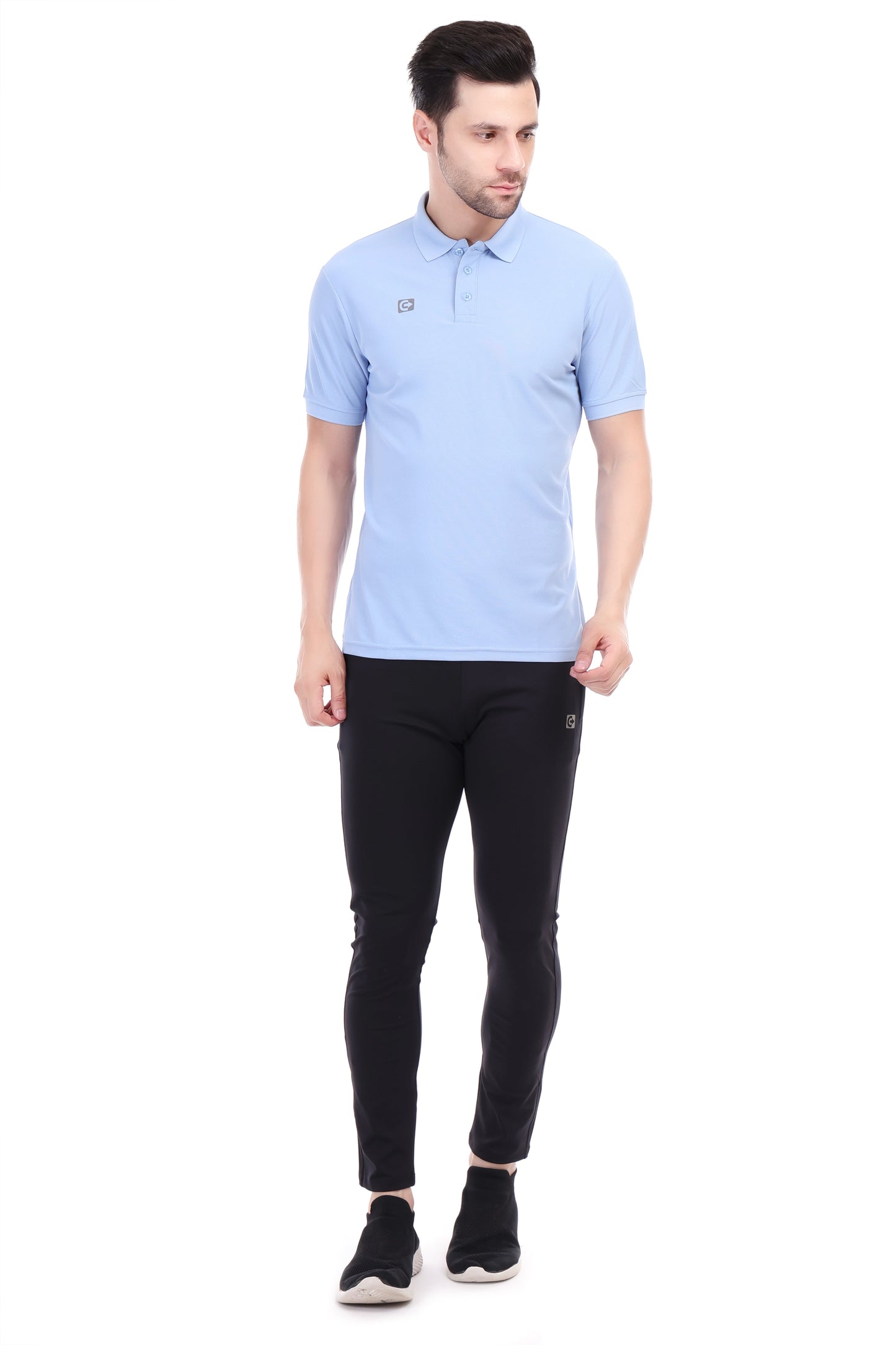 Coretrack Men's Polo 02 Hexa T-Shirt – Ultra Soft, Insta Dry, Lightweight & Breathable