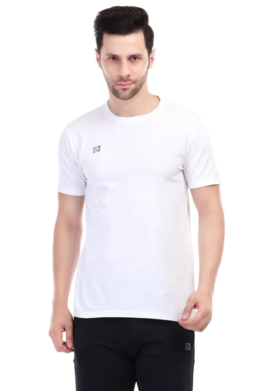 Coretrack Cotton Lycra Tee 01 – Soft, Warm, and Stylish Ribbed Fabric