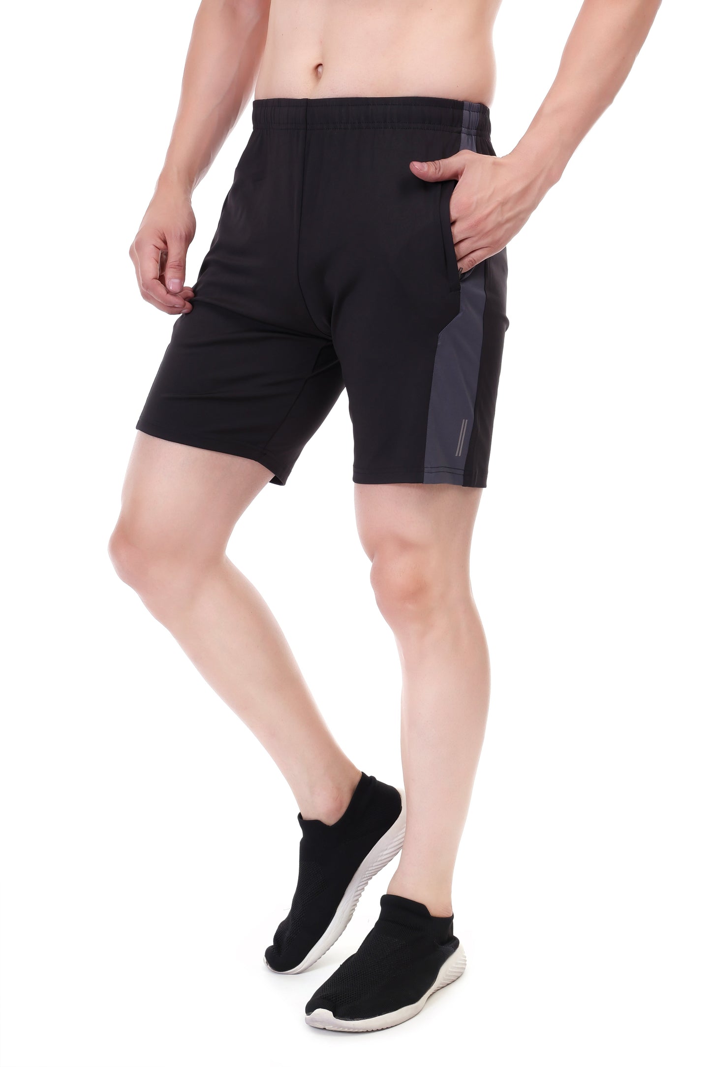 Coretrack Shorts 06 – Ultra Soft, Insta Dry, Flexible Fabric with Zippered Pockets