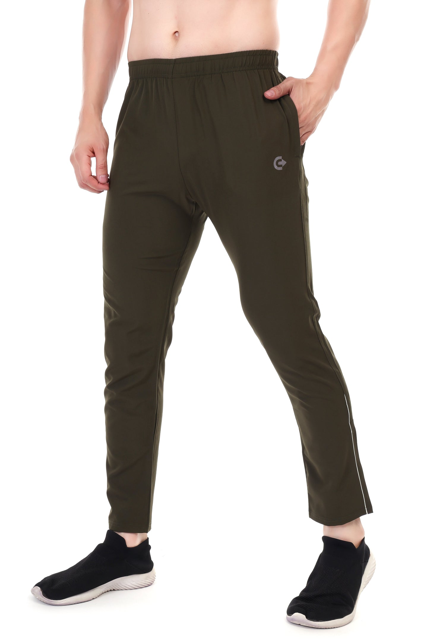 Coretrack Pant 01 A – Ultra Soft, Insta Dry, Flexible Fabric with Zippered Pockets